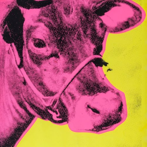 Cow [II.11], 1966. Screenprint on wallpaper. 45 1/2 x 29 3/4 inches
Edition of 100, signed.