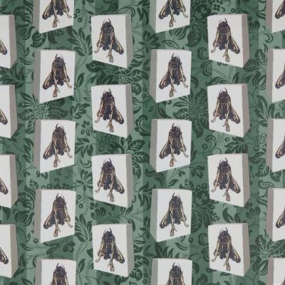 David Bowie, The Minotaur, 1995. Wallpaper printed in colors. Printed by Laura Ashley. Roll overall: 535 mm x 57 mm (21 in x 2¼ in). Photo © Sotheby's