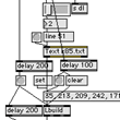 RAND()% - Screenshot from Max/Msp patch 'K-85' by Plank