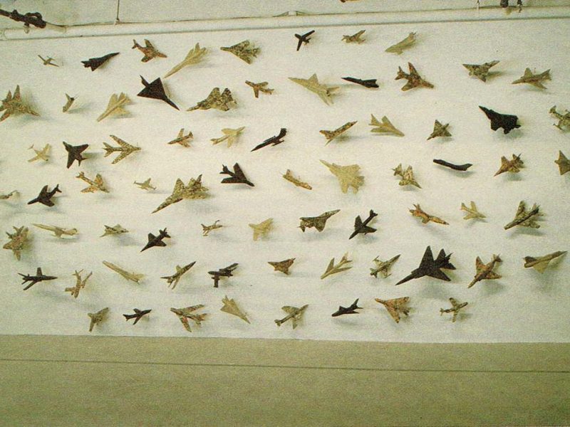 Robert Adrian, 76 Airplanes, 1985. Photo: Denis Farley.